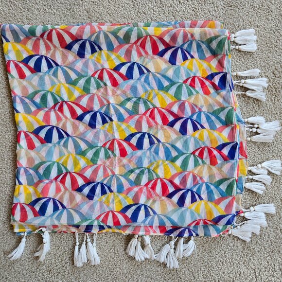 Le Bain Accessories - NWOT Colorful Beach Umbrella Balls Lightweight Scarf